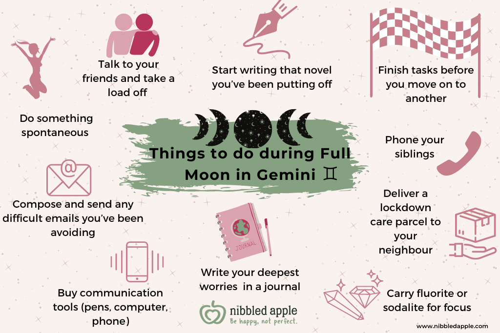 Things to do during a full moon in gemini